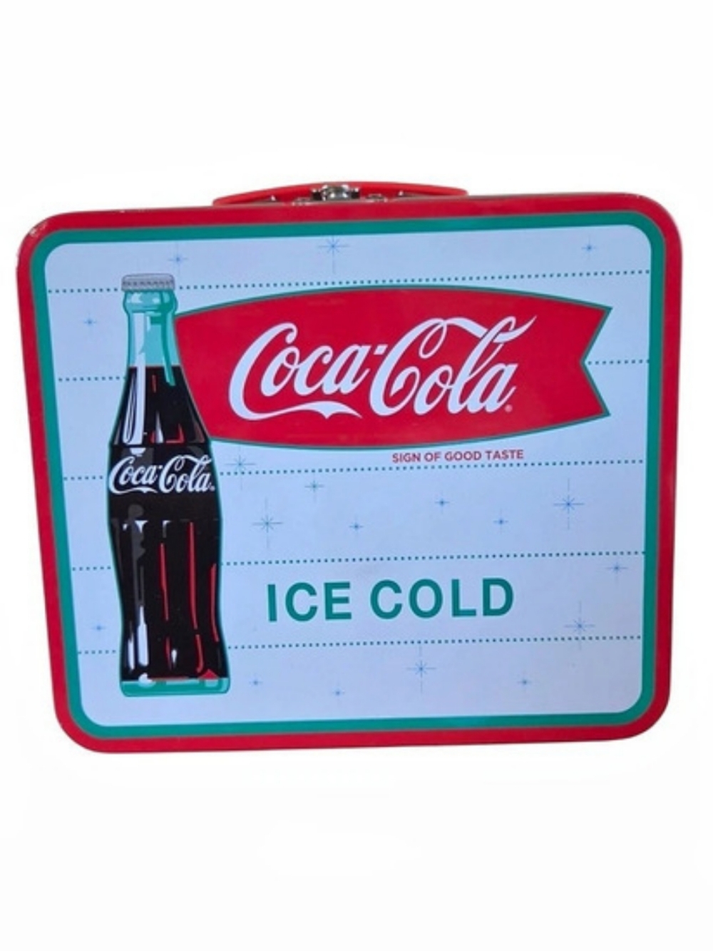 Coca-Cola Ice Cold Metal Tin Lunch Box Lunchbox Decor